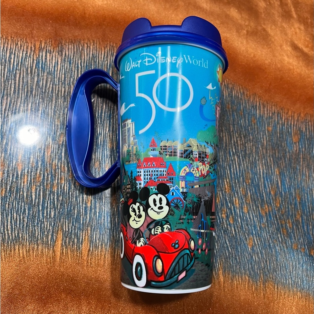 Disney World 50th Anniversary Disney parks refillable tumbler cup graphic